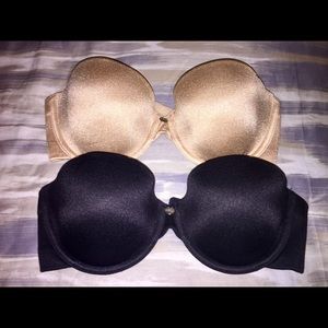 New w/o tags DKNY Strapless Bras - 32D Beige/Black